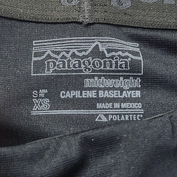 PATAGONIA Women's Midweight Capilene Baselayer Performance Leggings XS Black - Picture 5 of 5